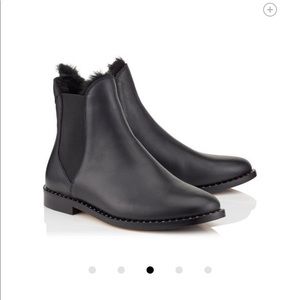 jimmy choo merril suede studded booties